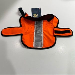 Safety Jacket with lite up Sz XS for dogs orange & silver New